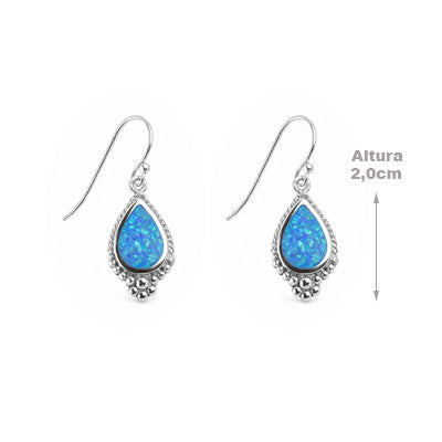 Brinco de Prata com Opala - 66467