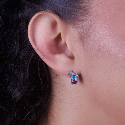 Brinco de Prata com Pedras - 66473