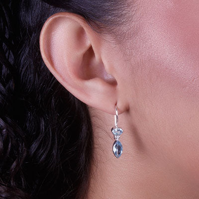 Brinco de Prata com Topázio - 66506