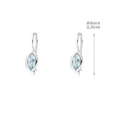 Brinco de Prata com Topázio - 66531