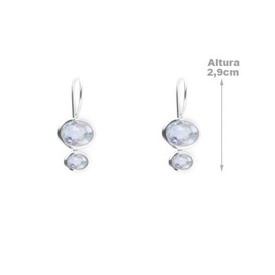 Brinco de Prata com Topázio - 66536