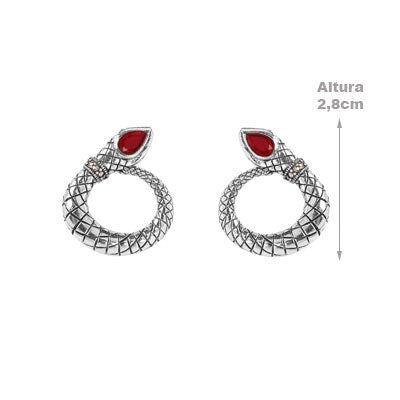 Brinco de Prata Serpente/Cobra - 66542