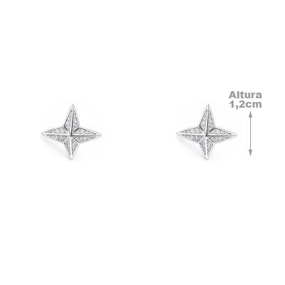 Brinco de Prata Estrela - 66552