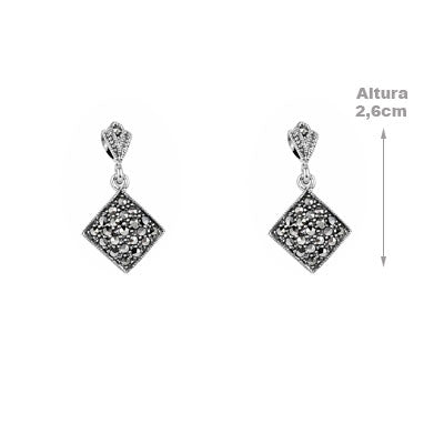 Brinco de Prata Marcassita - 66562 - soprata