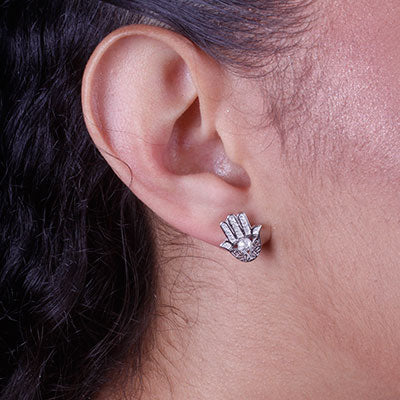 Brinco de Prata Hamsa - 66564