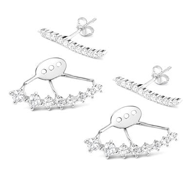 Brinco de Prata Contorno de Orelha (Ear Cuff) - 66566