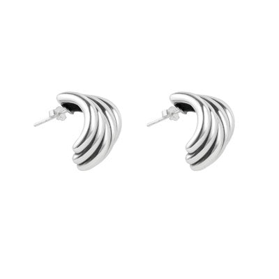 Argola de Prata Trabalhada - 66568