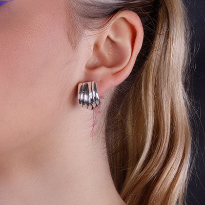 Argola de Prata Trabalhada - 66568