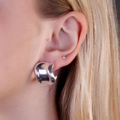 Argola de Prata Lisa - 66570