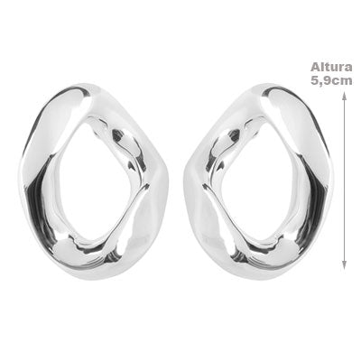 Brinco de Prata Liso - 66571