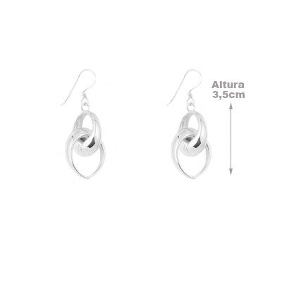 Brinco de Prata Elo - 66574