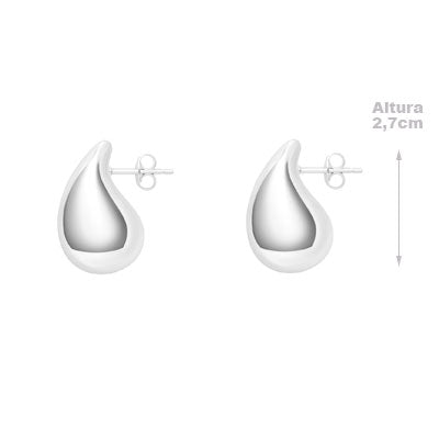 Brinco de Prata Liso - 66576