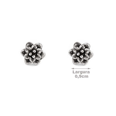 Brinco de Prata Flor - 66596