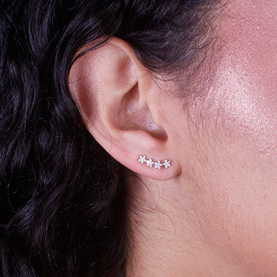 Brinco de Prata Contorno de Orelha (Ear Cuff) - 66607