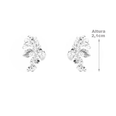 Brinco de Prata Flor - 66614