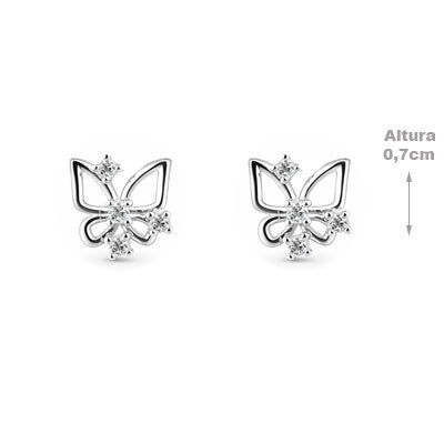 Brinco de Prata Borboleta - 66626