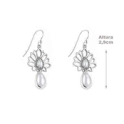 Brinco de Prata com Pérola - 66633