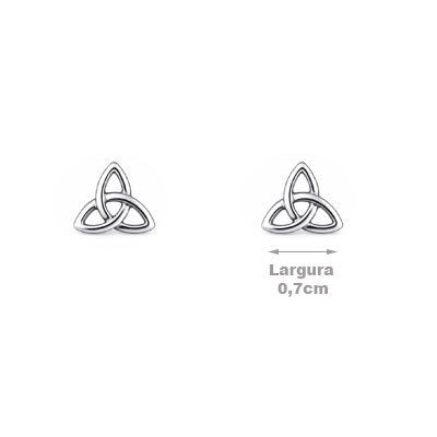 Brinco de Prata Triquetra - 66663