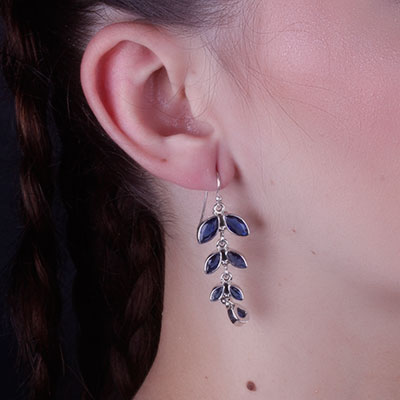 Brinco de Prata Safira - 66665