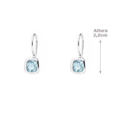 Brinco de Prata com Topázio - 66674
