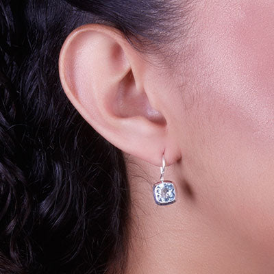 Brinco de Prata com Topázio - 66674