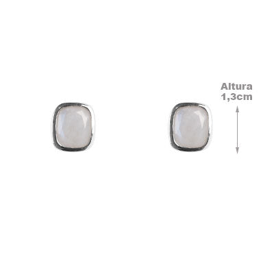 Brinco de Prata com Pedra da Lua - 66690