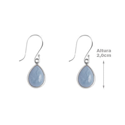 Brinco de Prata com Larimar - 66718