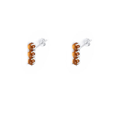 Brinco de Prata com Âmbar - 66723