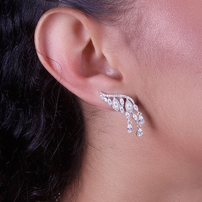 Brinco de Prata Contorno de Orelha (Ear Cuff) - 66725