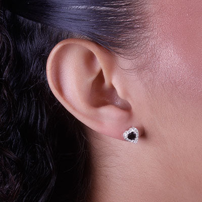 Brinco de Prata Coração - 66727