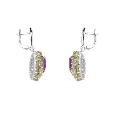 Brinco de Prata com Pedras - 66734