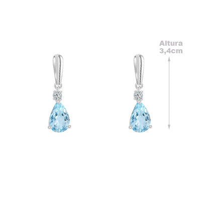 Argola de Prata com Topázio - 66754