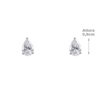 Brinco de Prata com Zircônia - 66762