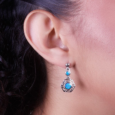 Brinco de Prata com Opala - 66763