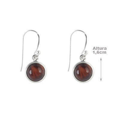 Brinco de Prata com Olho de Boi - 66769