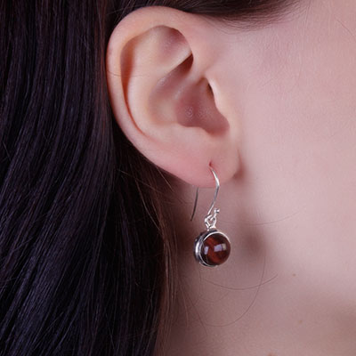 Brinco de Prata com Olho de Boi - 66769