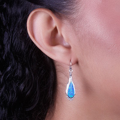 Brinco de Prata com Opala - 66772