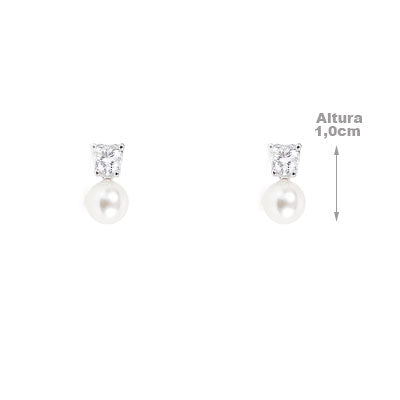 Brinco de Prata com Pedras - 66774