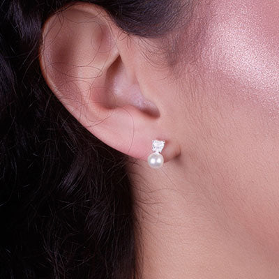 Brinco de Prata com Pedras - 66774