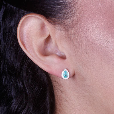 Brinco de Prata com Pedras - 66779