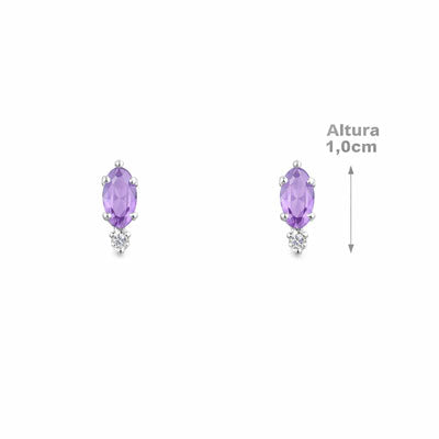 Brinco de Prata com Zircônias - 66782