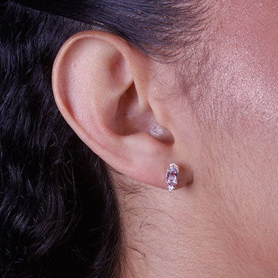 Brinco de Prata com Zircônias - 66782