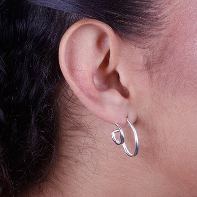 Brinco de Prata Liso - 66785