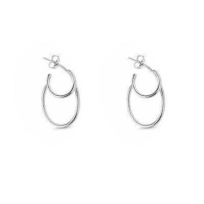 Brinco de Prata Liso - 66785 - soprata