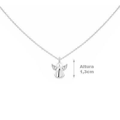 Gargantilha de Prata Anjo - 66790