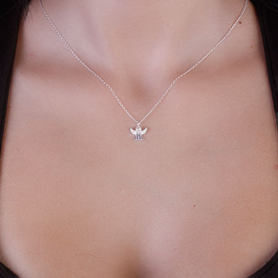 Gargantilha de Prata Anjo - 66790