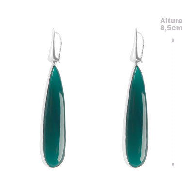 Brinco de Prata com Crisopázio - 66791