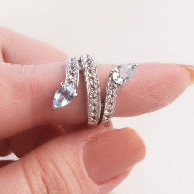 Anel de Prata com Pedras - 66799