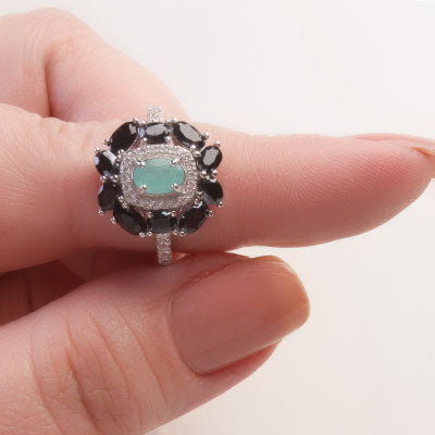 Anel de Prata com Pedras - 66802