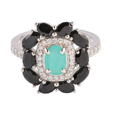 Anel de Prata com Pedras - 66802